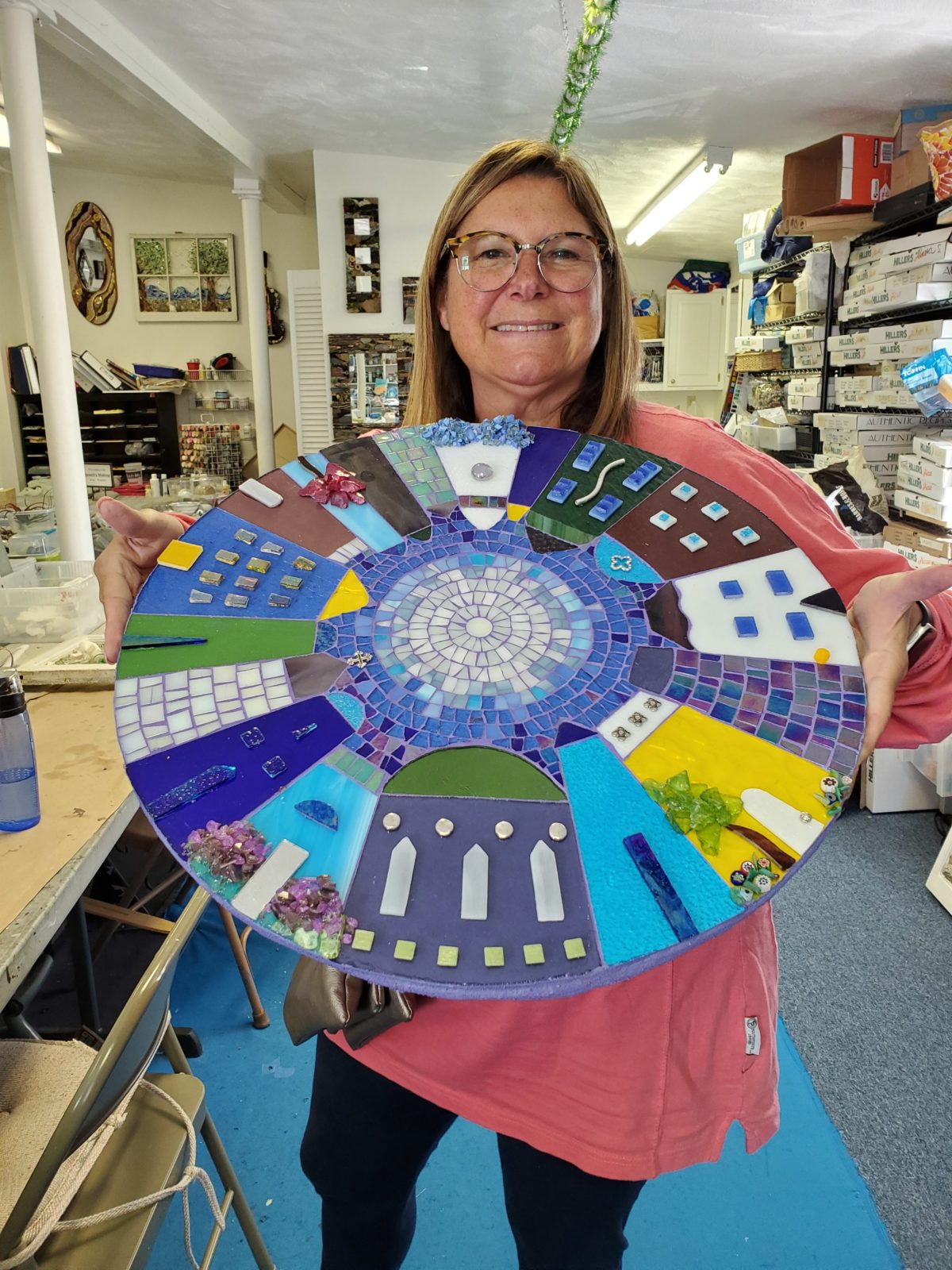 round house mosaic art